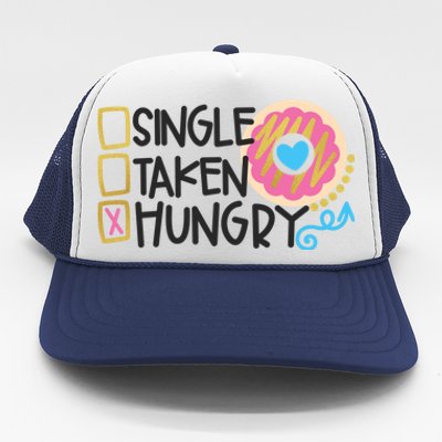 Valentine's Donut Funny Hungry Galentine's Day Cute Outfit Gift Trucker Hat