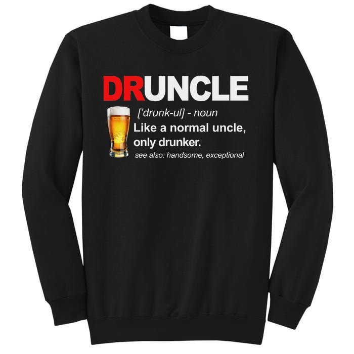 Vintage Druncle Funkle Beer Funny For Drunk Uncle Sweatshirt