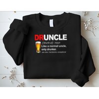 Vintage Druncle Funkle Beer Funny For Drunk Uncle Sweatshirt