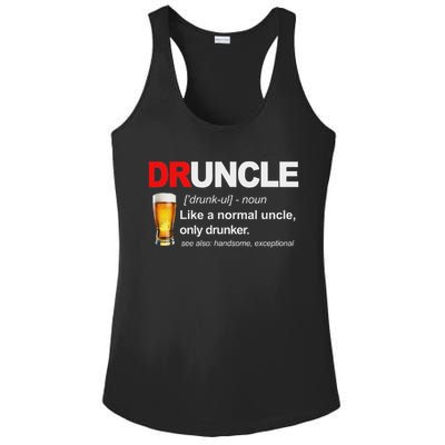 Vintage Druncle Funkle Beer Funny For Drunk Uncle Ladies PosiCharge Competitor Racerback Tank
