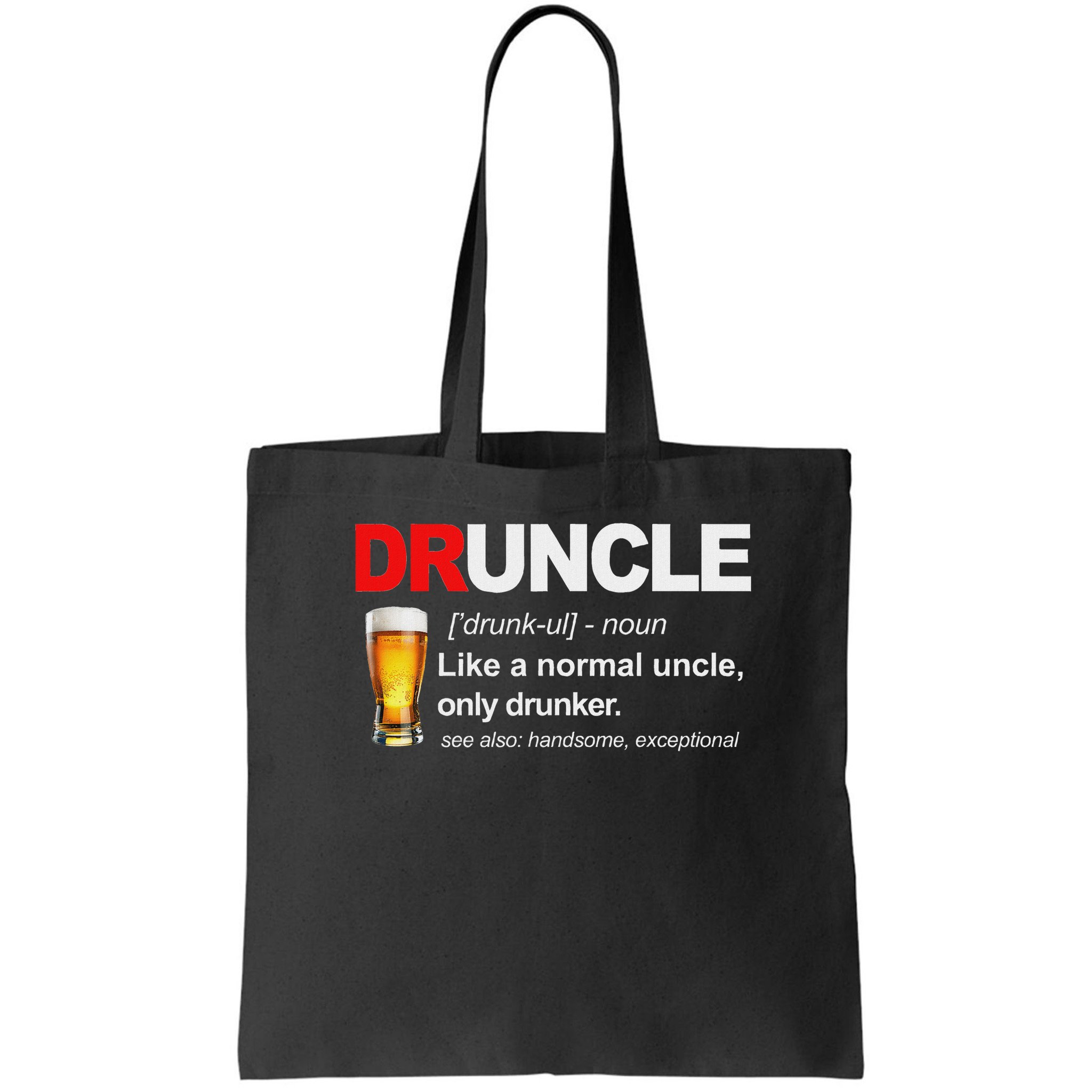 Vintage Druncle Funkle Beer Funny For Drunk Uncle Bag