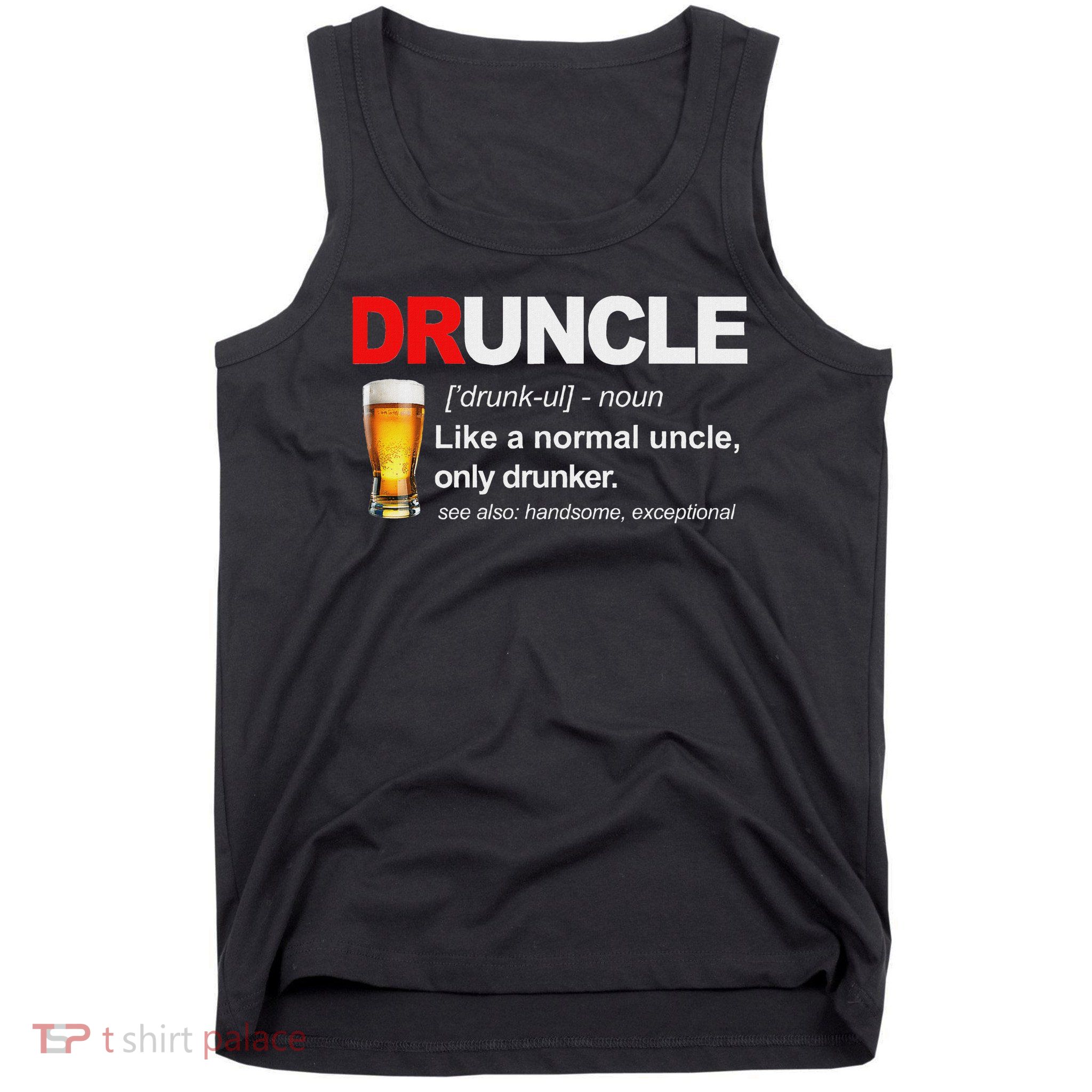 Vintage Druncle Funkle Beer Funny For Drunk Uncle Tank Top