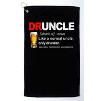 Vintage Druncle Funkle Beer Funny For Drunk Uncle Golf Towel