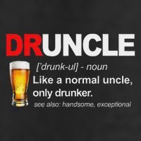 Vintage Druncle Funkle Beer Funny For Drunk Uncle Golf Towel