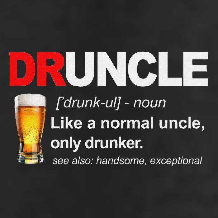 Vintage Druncle Funkle Beer Funny For Drunk Uncle Golf Towel