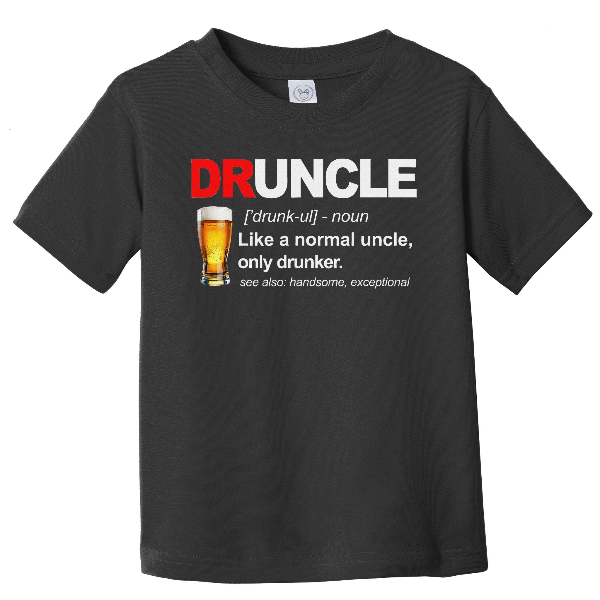 Vintage Druncle Funkle Beer Funny For Drunk Uncle Toddler T-Shirt