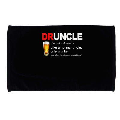 Vintage Druncle Funkle Beer Funny For Drunk Uncle Microfiber Hand Towel