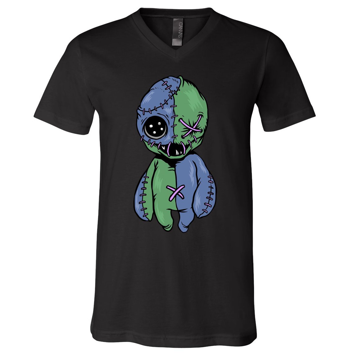 Vodoo Doll Funny Creepy V-Neck T-Shirt