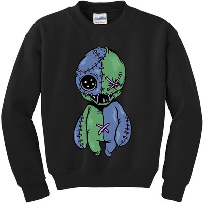 Vodoo Doll Funny Creepy Kids Sweatshirt