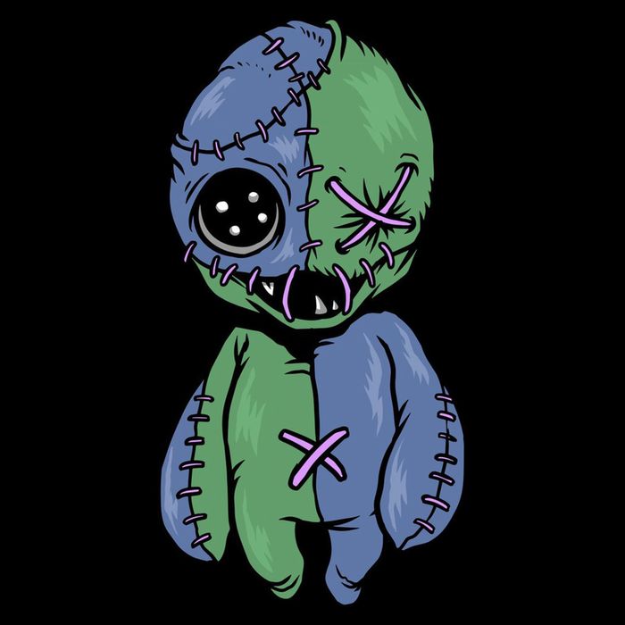 Vodoo Doll Funny Creepy Zip Tote Bag