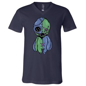 Vodoo Doll Funny Creepy V-Neck T-Shirt