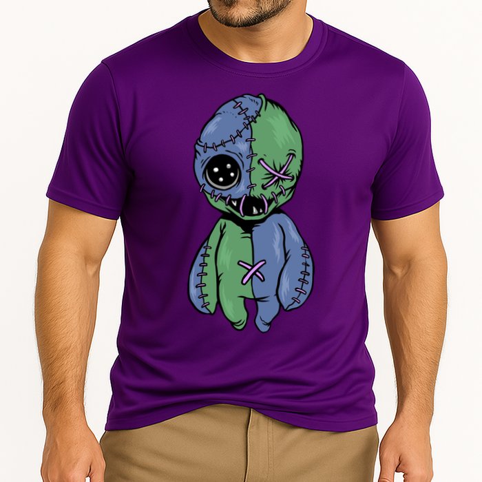Vodoo Doll Funny Creepy Cooling Performance Crew T-Shirt