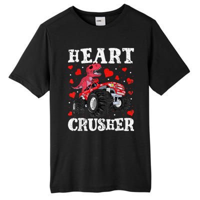 Valentines Day Funny Dinosaur Monster Truck 100 day Tall Fusion ChromaSoft Performance T-Shirt