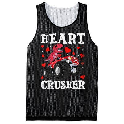 Valentines Day Funny Dinosaur Monster Truck 100 day Mesh Reversible Basketball Jersey Tank