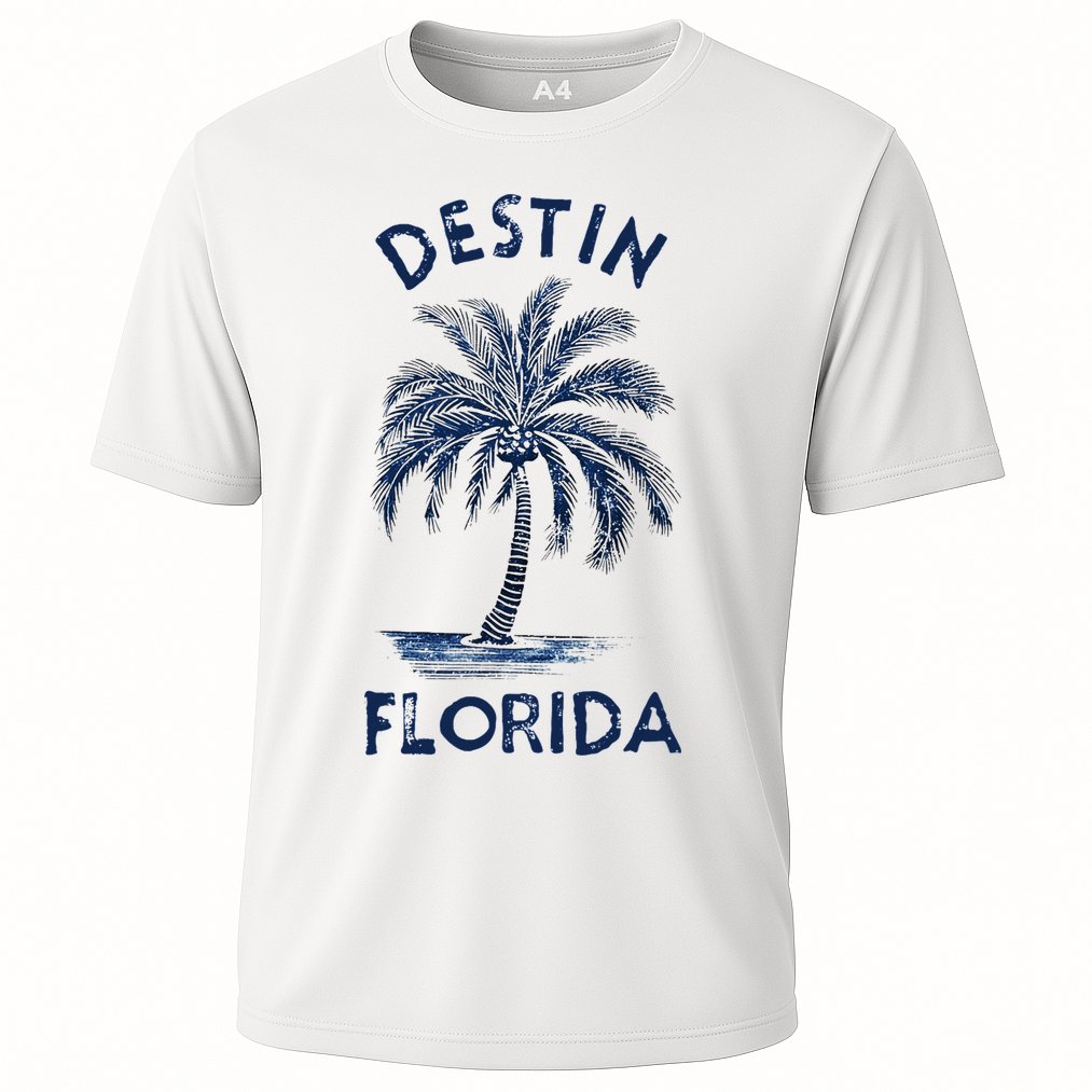 Vintage Destin Florida Palm Tree Fl Retro Performance Shirt
