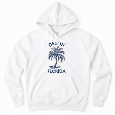 Vintage Destin Florida Palm Tree Fl Retro Hoodie