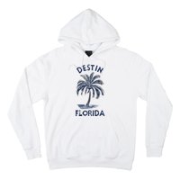 Vintage Destin Florida Palm Tree Fl Retro Hoodie