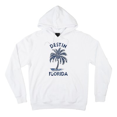 Vintage Destin Florida Palm Tree Fl Retro Hoodie