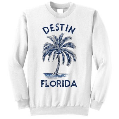 Vintage Destin Florida Palm Tree Fl Retro Sweatshirt