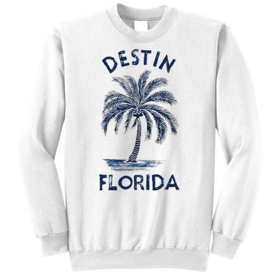 Vintage Destin Florida Palm Tree Fl Retro Sweatshirt