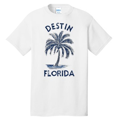 Vintage Destin Florida Palm Tree Fl Retro Tall T-Shirt