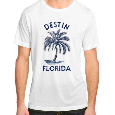 Vintage Destin Florida Palm Tree Fl Retro Adult ChromaSoft Performance T-Shirt