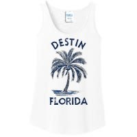 Vintage Destin Florida Palm Tree Fl Retro Ladies Essential Tank