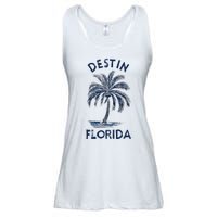 Vintage Destin Florida Palm Tree Fl Retro Ladies Essential Flowy Tank