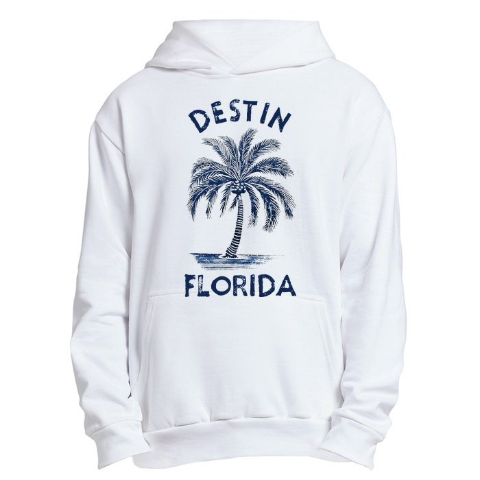 Vintage Destin Florida Palm Tree Fl Retro Urban Pullover Hoodie