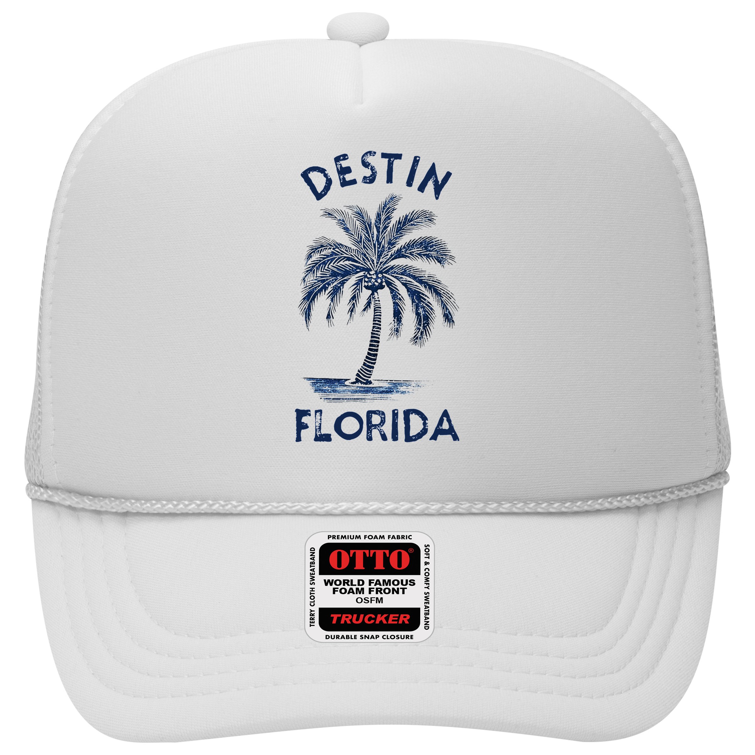 Vintage Destin Florida Palm Tree Fl Retro Hat