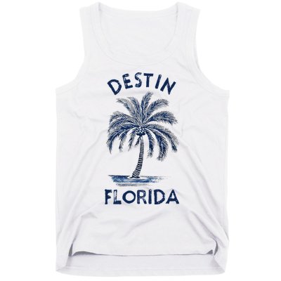 Vintage Destin Florida Palm Tree Fl Retro Tank Top