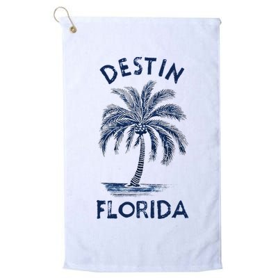 Vintage Destin Florida Palm Tree Fl Retro Golf Towel