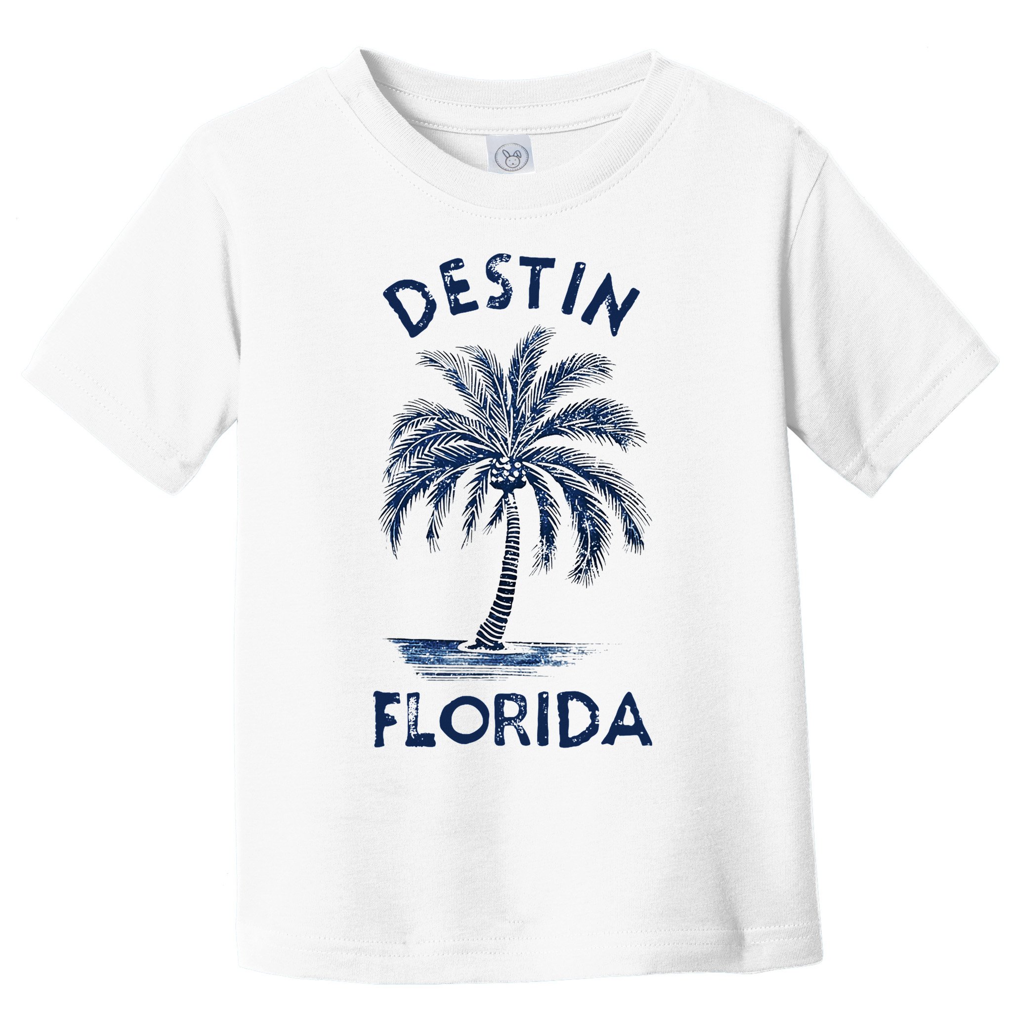 Vintage Destin Florida Palm Tree Fl Retro Toddler T-Shirt