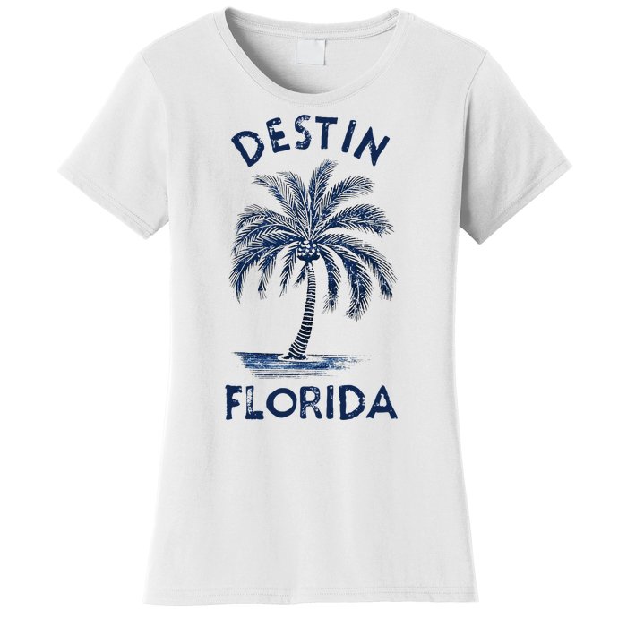 Vintage Destin Florida Palm Tree Fl Retro Women's T-Shirt