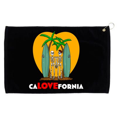 Valentines Day For California Surfing Couples Calovefornia Gift Grommeted Golf Towel