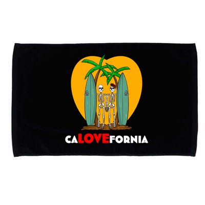 Valentines Day For California Surfing Couples Calovefornia Gift Microfiber Hand Towel