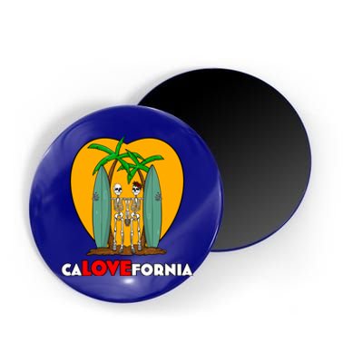 Valentines Day For California Surfing Couples Calovefornia Gift Magnet