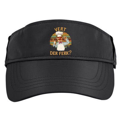 Vert Der Ferk Swedish Chef Vintage Funny Adult Drive Performance Visor