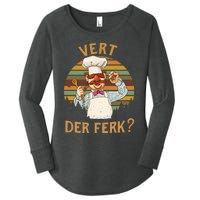 Vert Der Ferk Swedish Chef Vintage Funny Women's Perfect Tri Tunic Long Sleeve Shirt