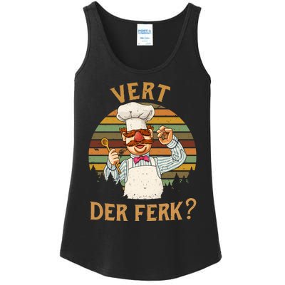 Vert Der Ferk Swedish Chef Vintage Funny Ladies Essential Tank