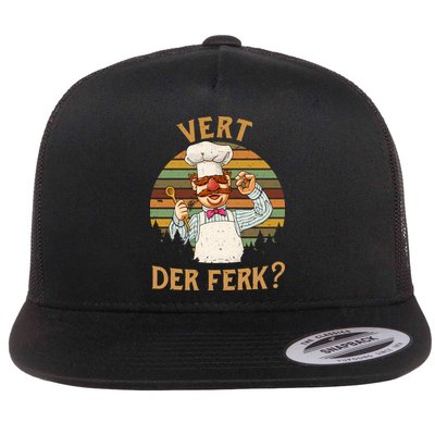 Vert Der Ferk Swedish Chef Vintage Funny Flatbill Hat