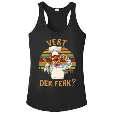 Vert Der Ferk Swedish Chef Vintage Funny Ladies PosiCharge Competitor Racerback Tank