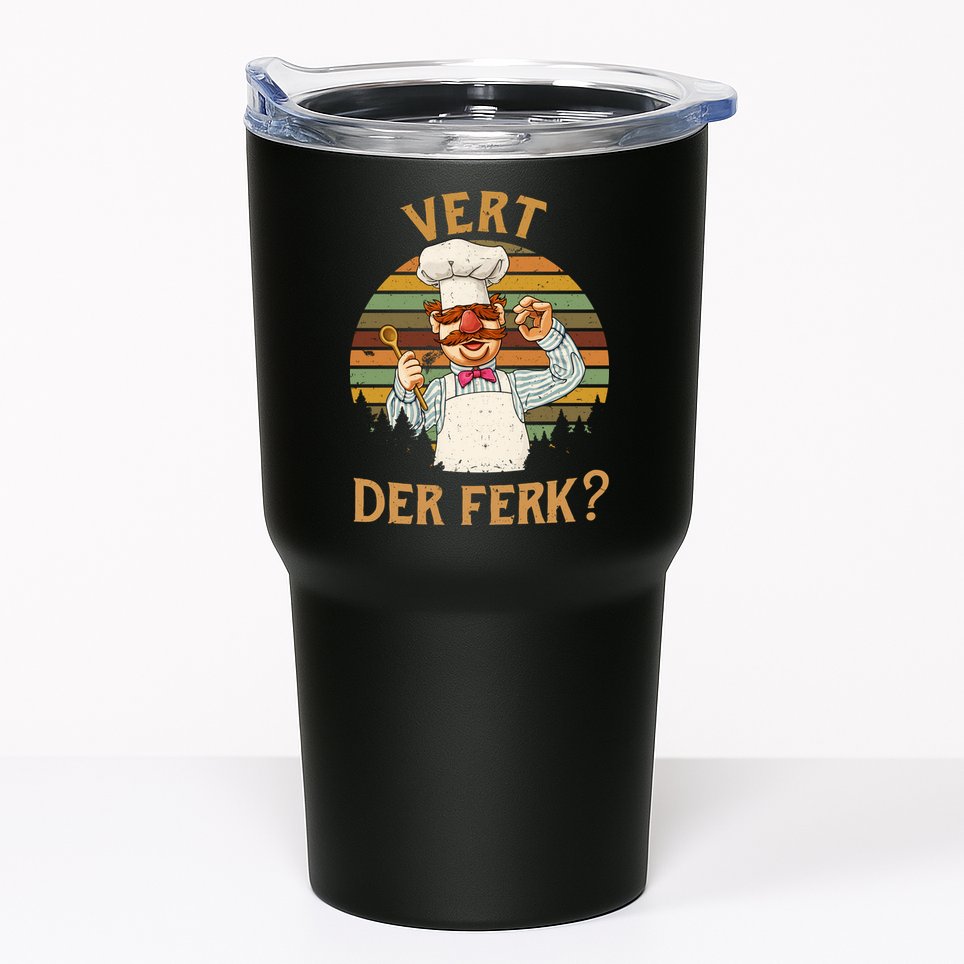 Vert Der Ferk Swedish Chef Vintage Funny Tumbler