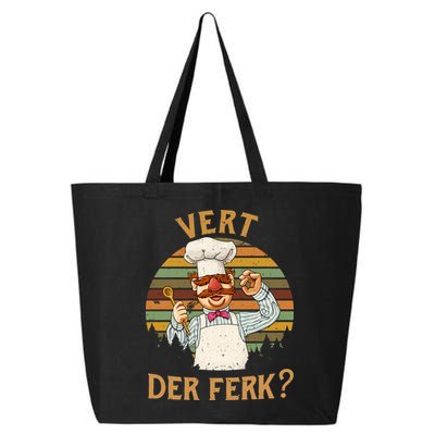 Vert Der Ferk Swedish Chef Vintage Funny 25L Jumbo Tote