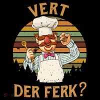 Vert Der Ferk Swedish Chef Vintage Funny Baby Bodysuit