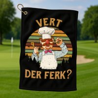 Vert Der Ferk Swedish Chef Vintage Funny Golf Towel