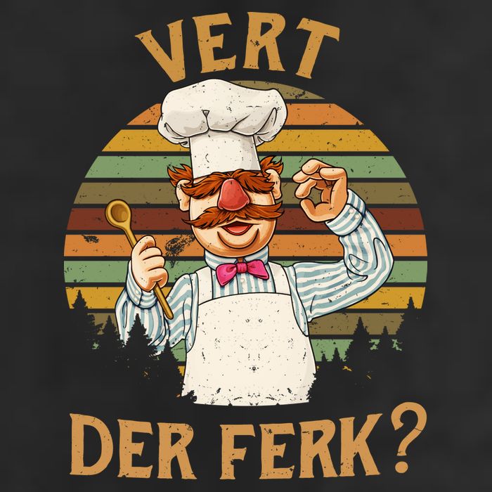 Vert Der Ferk Swedish Chef Vintage Funny Golf Towel