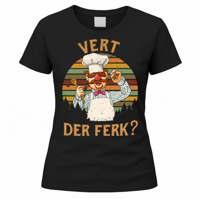 Vert Der Ferk Swedish Chef Vintage Funny Women's T-Shirt