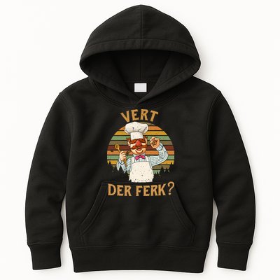 Vert Der Ferk Swedish Chef Vintage Funny Kids Hoodie