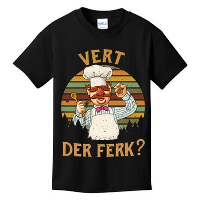 Vert Der Ferk Swedish Chef Vintage Funny Kids T-Shirt